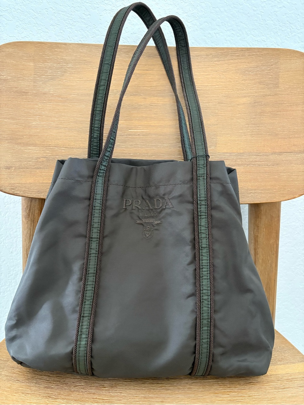 Prada Tessuto Nylon Tote – Brown - Picture 6 of 7